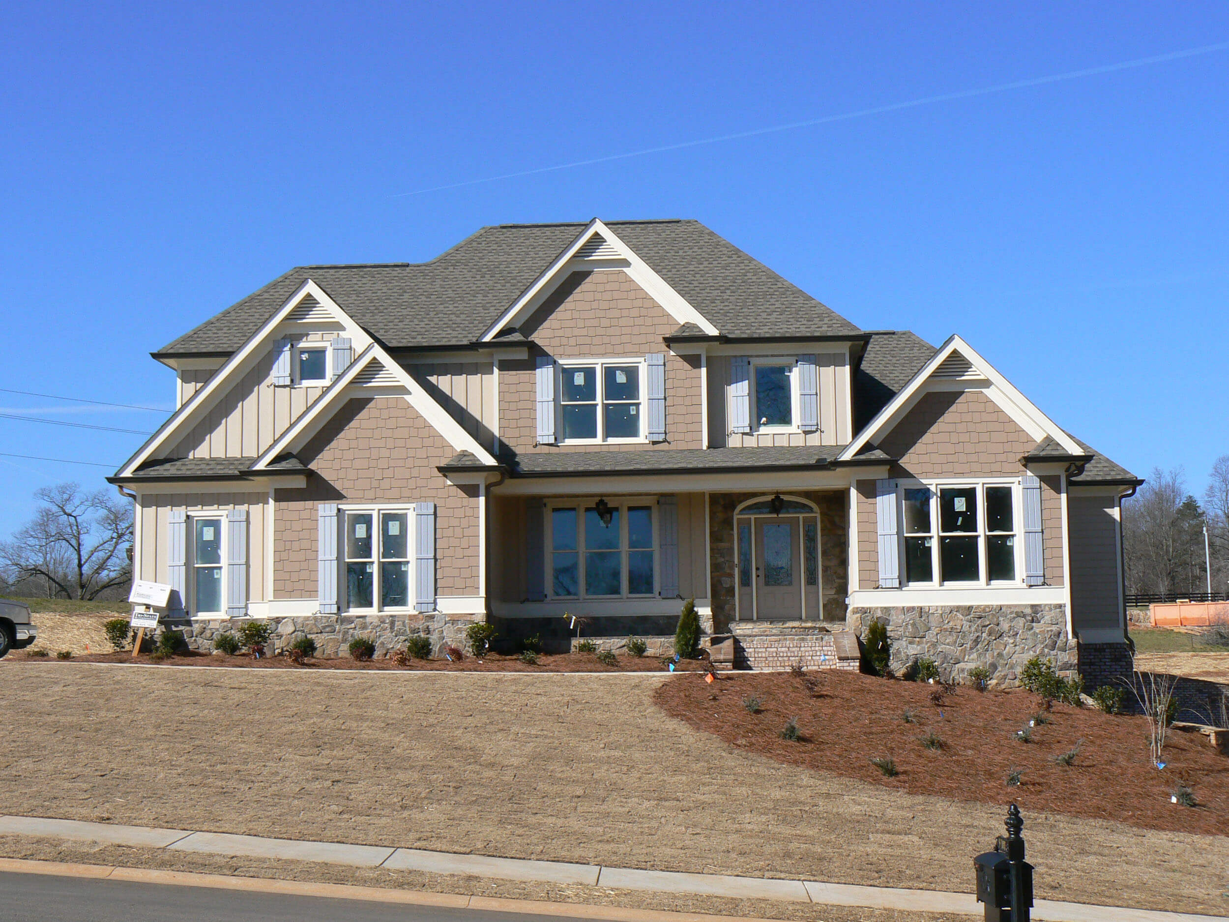 Custom home exterior
