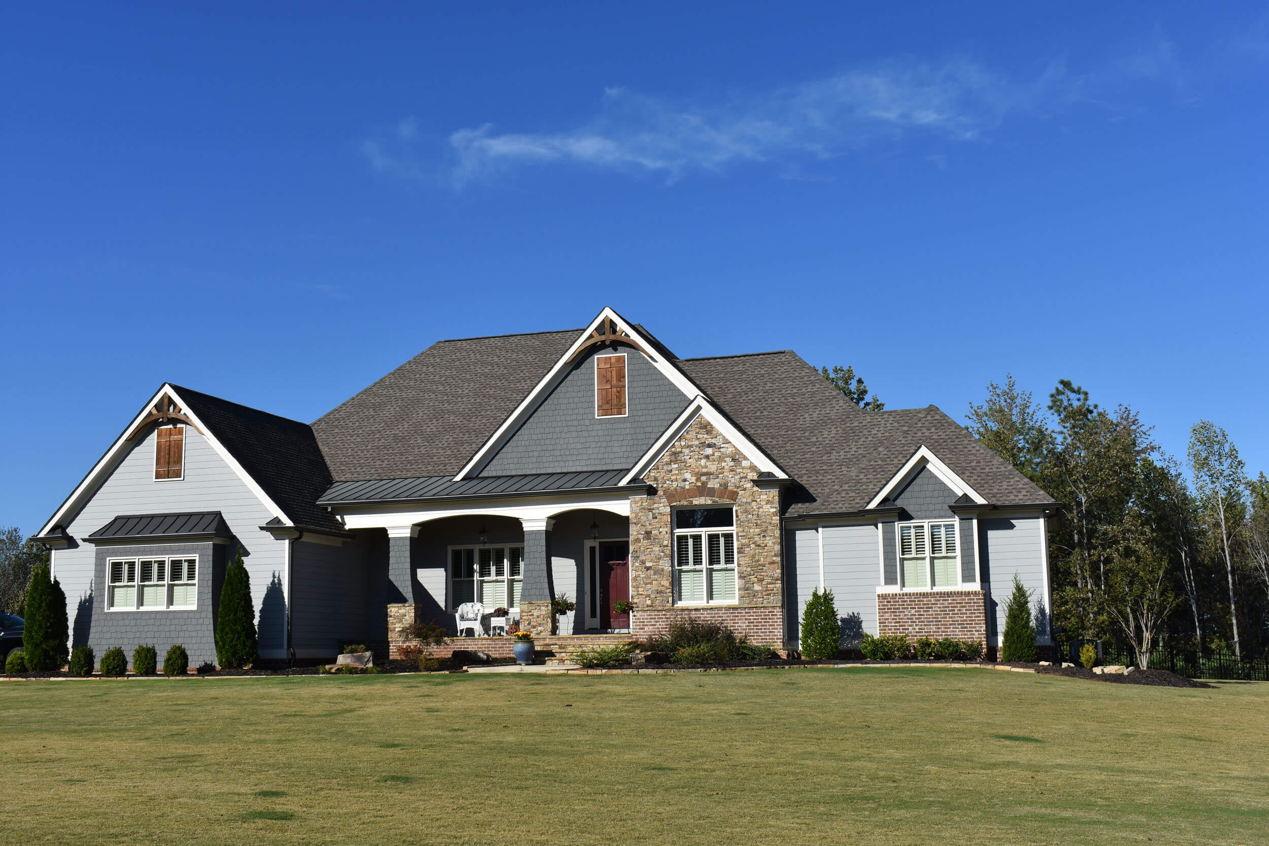 Custom home exterior