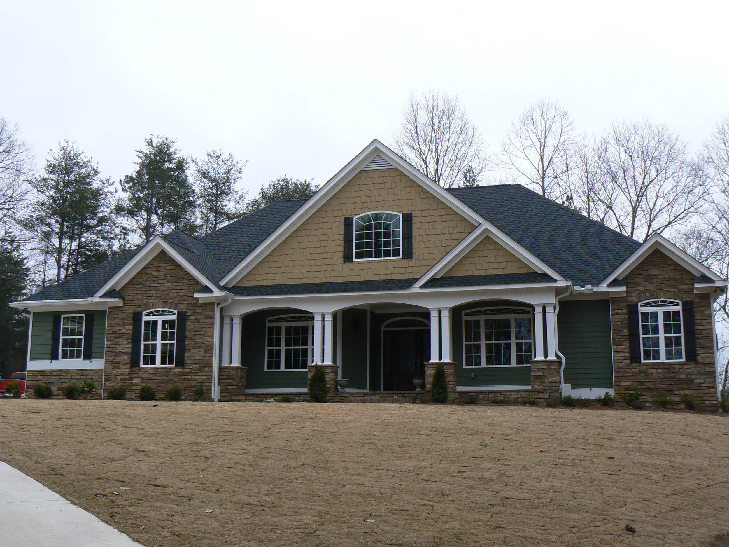 Custom home exterior