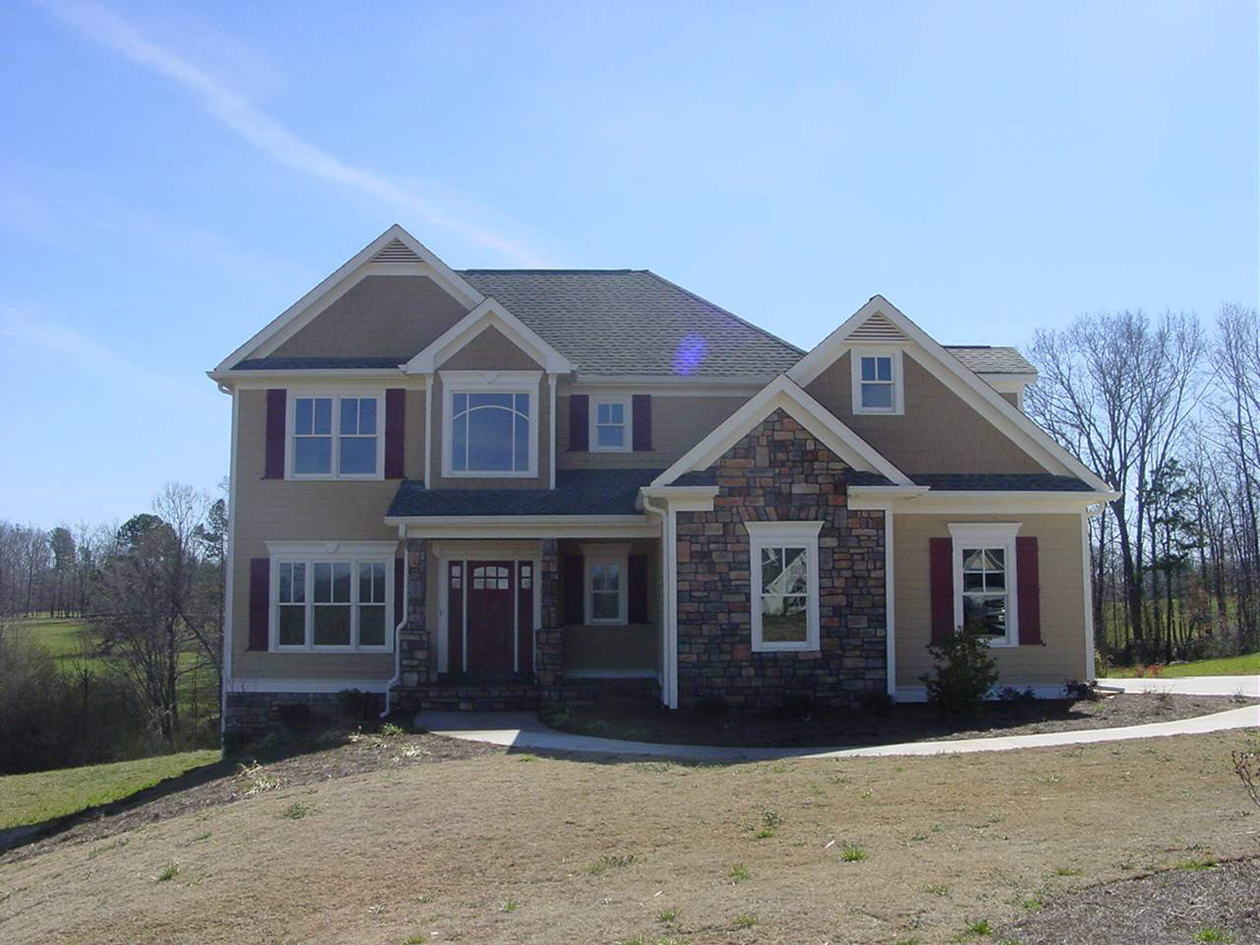 Custom home exterior