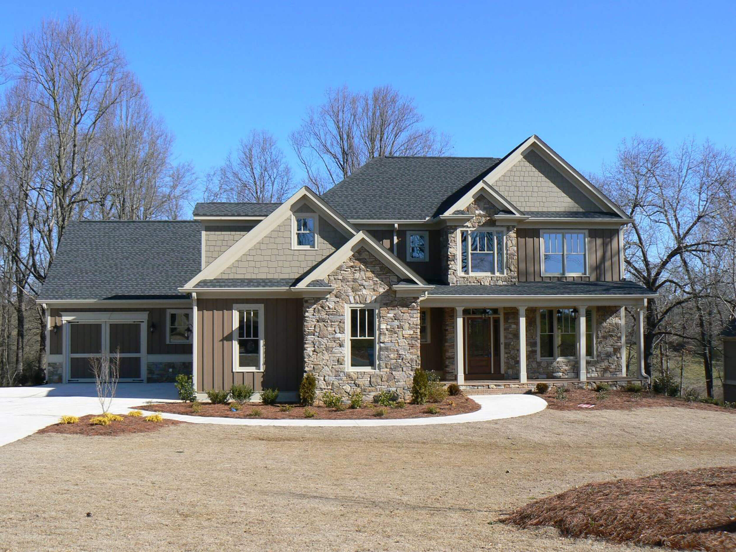 Custom home exterior