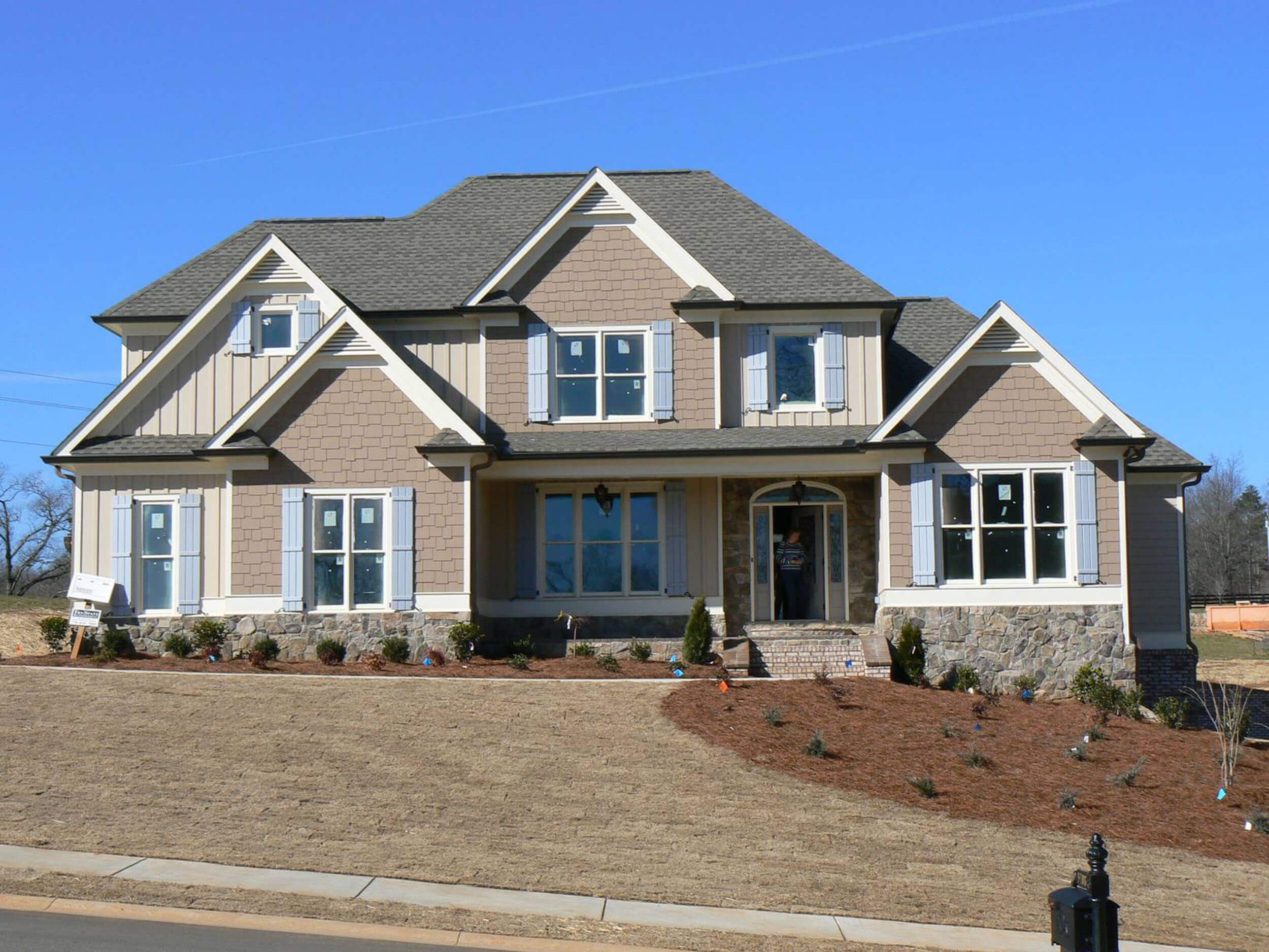 Custom home exterior